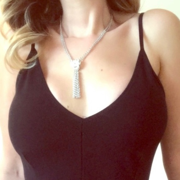 Swarovski Crystal Fringe Tassel Necklace - Picture 9 of 9